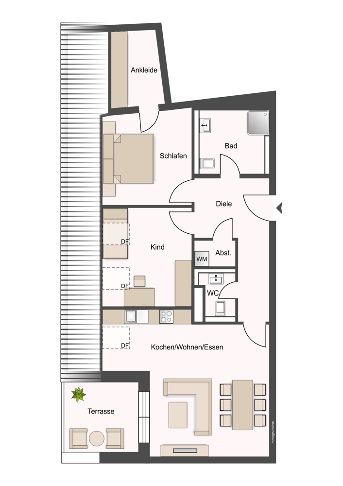  Dachgeschosswohnung Gersthofen