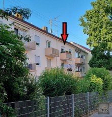 Ansicht S�dseite Grundbuch statt Sparbuch! Helle 2-Zimmer-Wohnung mit S�dbalkon, vermietet, ab sofort