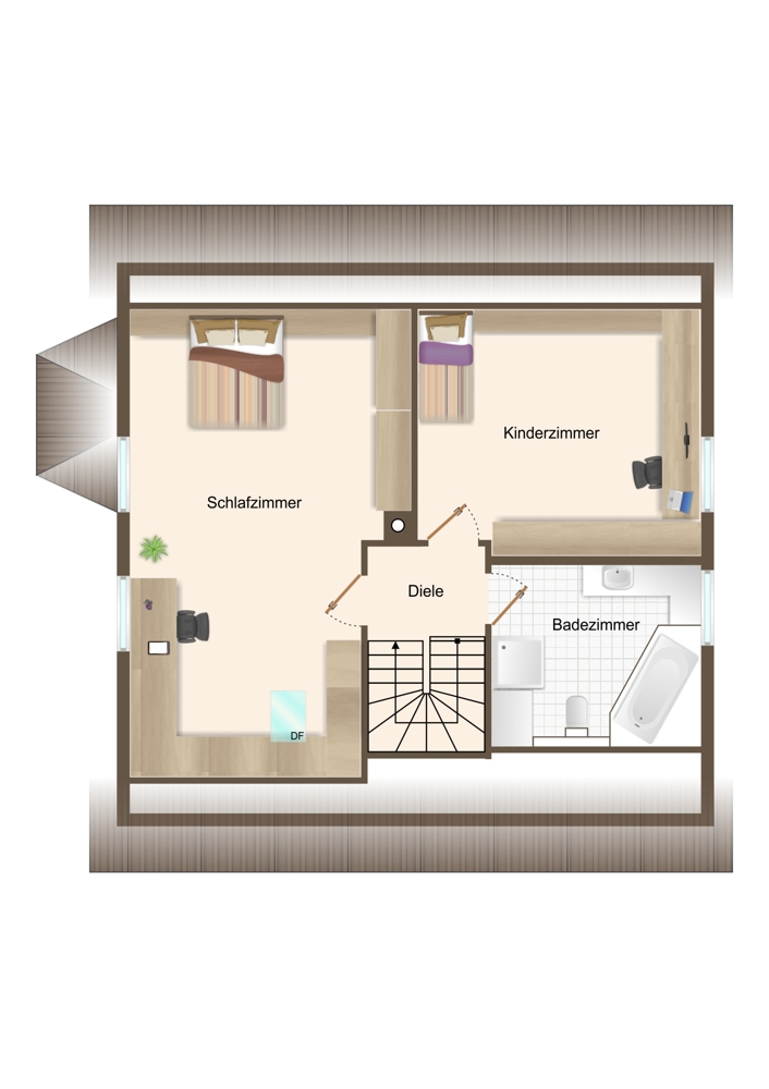 Dachgeschoss Einfamilienhaus Bobingen / Bobingen Siedlung