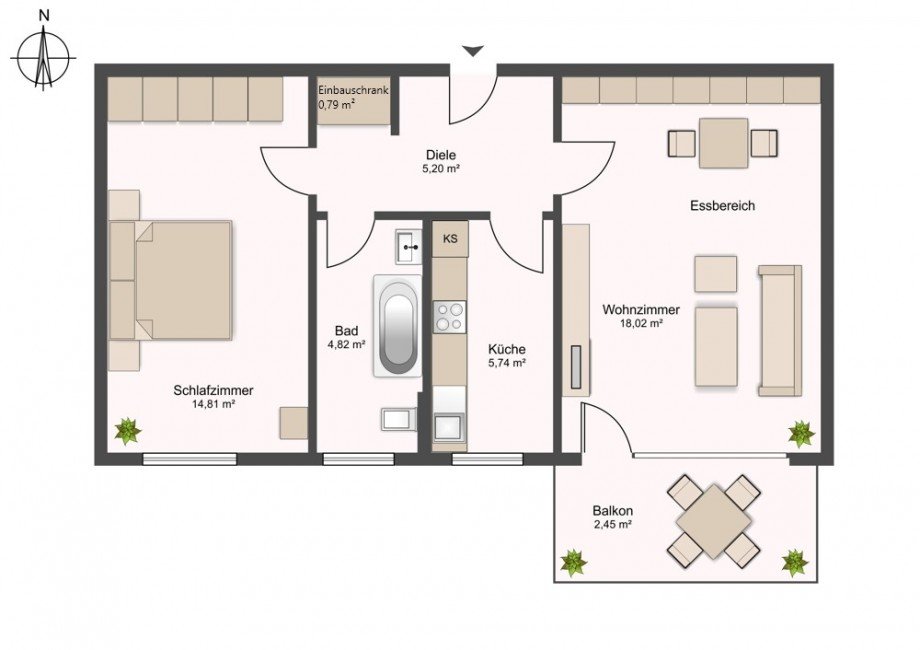  Erdgeschosswohnung Augsburg