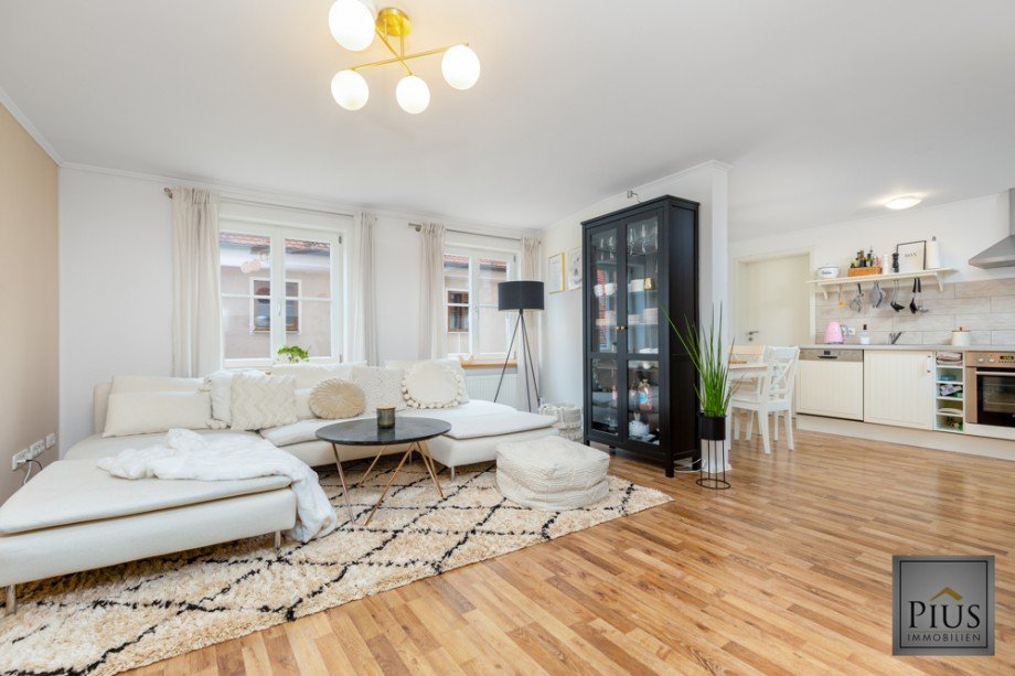 Wohnzimmer Etagenwohnung Landsberg am Lech
