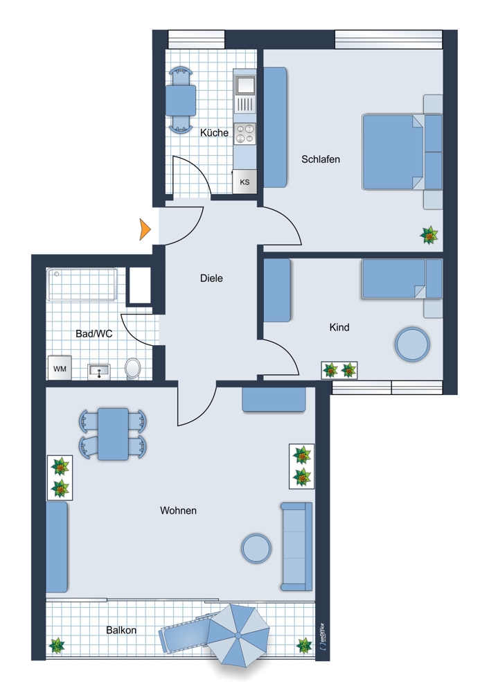  Etagenwohnung Planegg