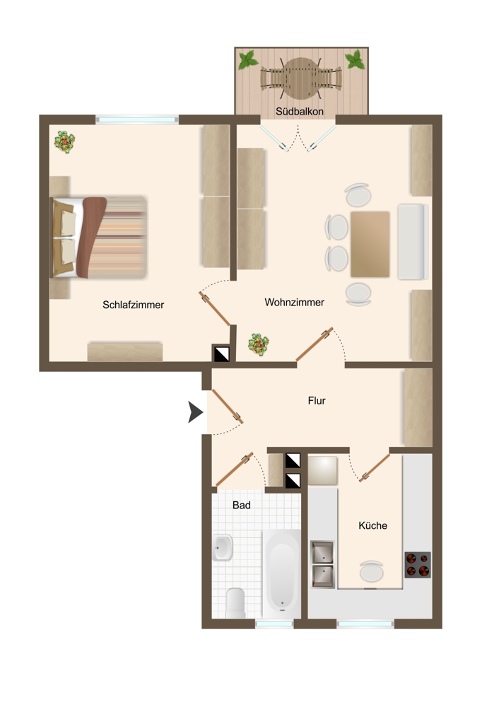  Etagenwohnung Augsburg-B�renkeller