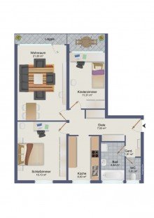  Ab Okt. 2024 bezugsfrei, renoviert, mit EBK + Westloggia - TG-Stellplatz optional