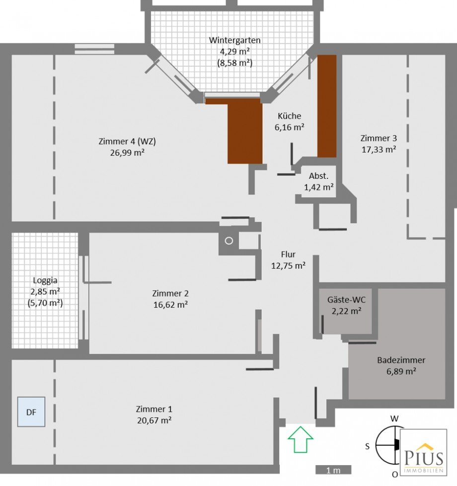 Grundriss Etagenwohnung K�nigsbrunn