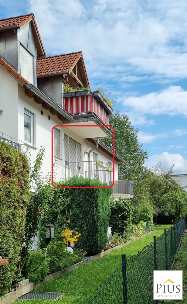 Au�enansicht Augsburg Etagenwohnung Zentral! Ruhig! Bezugsfrei! Ihr neues Zuhause mit Balkon und TG-Stellplatz wartet in Lechn�he!