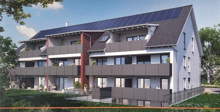 Hausansicht Obermeitingen Erdgeschosswohnung NEUBAU SENIORENRESIDENZ! Bezug sofort m�glich - Attraktive 3-Zimmer-Wohnung mit Einbauk�che und Balkon